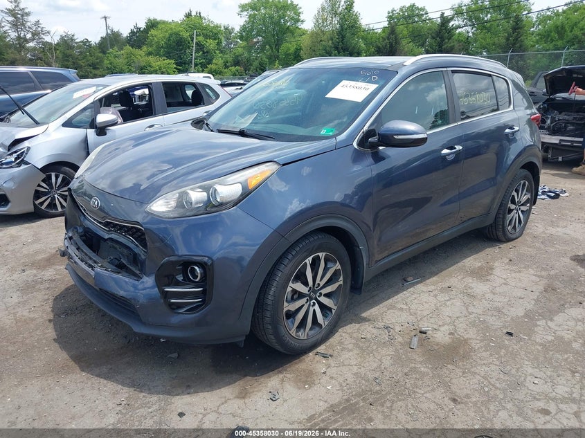 2017 Kia Sportage VIN KNDPN3AC4H7105492 IAAI salvage auction — FRONT END, Salvage (Virginia), sold $3,750 on 2026-07-14 (photo 2)