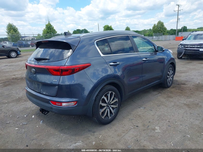 2017 Kia Sportage VIN KNDPN3AC4H7105492 IAAI salvage auction — FRONT END, Salvage (Virginia), sold $3,750 on 2026-07-14 (photo 4)