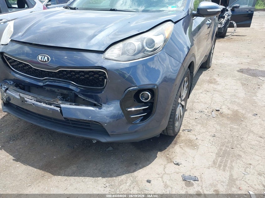 2017 Kia Sportage VIN KNDPN3AC4H7105492 IAAI salvage auction — FRONT END, Salvage (Virginia), sold $3,750 on 2026-07-14 (photo 6)