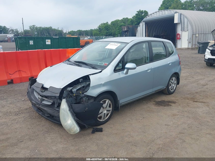 2007 Honda Fit VIN JHMGD38457S007065 IAAI salvage auction — FRONT END, Salvage (North Carolina), sold $400 on 2026-07-09 (photo 2)