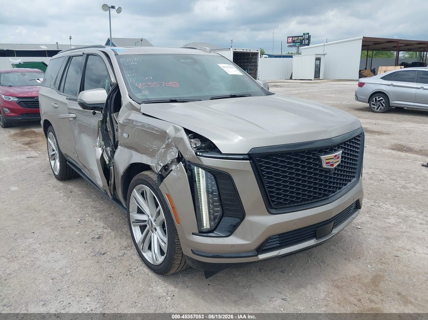 2025 Cadillac Escalade VIN 1GYS9GRL9SR123406 IAAI salvage auction — SIDE, Salvage Title, sold $42,250 on 2026-07-29 (photo 1)
