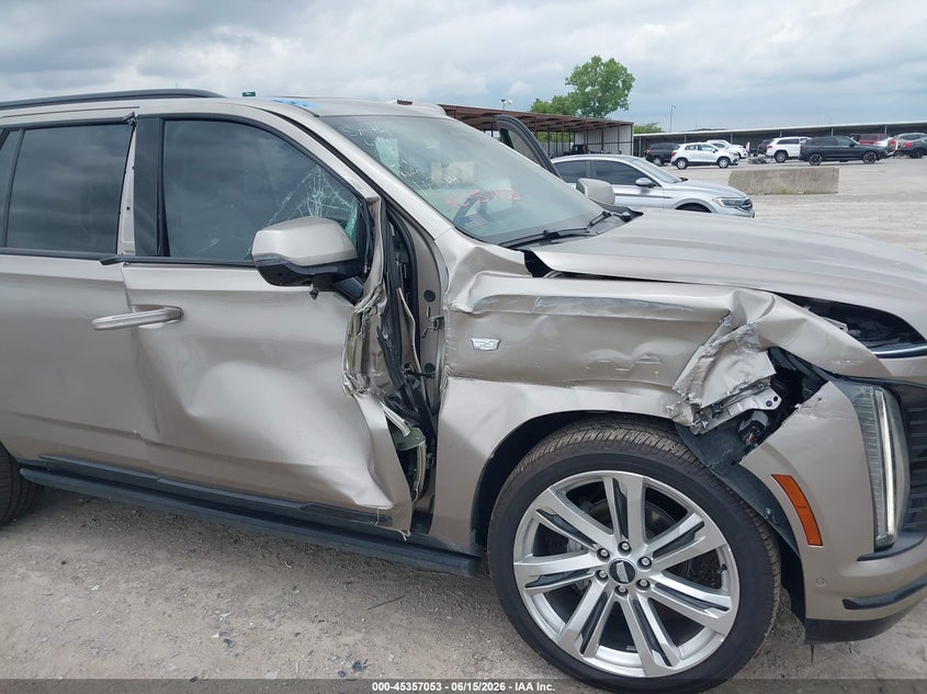 2025 Cadillac Escalade VIN 1GYS9GRL9SR123406 IAAI salvage auction — SIDE, Salvage Title, sold $42,250 on 2026-07-29 (photo 6)