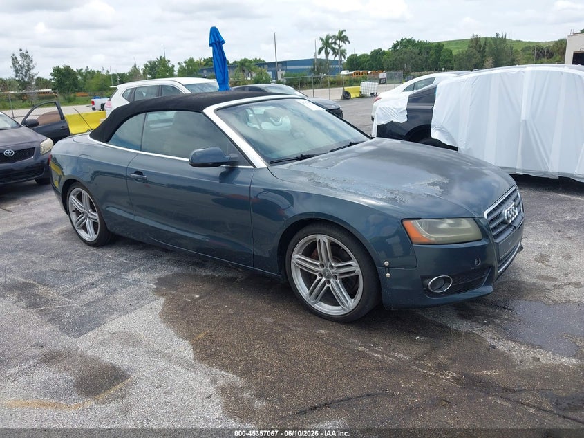 2011 Audi A5 VIN WAUJFAFHXBN000533 IAAI salvage auction — NORMAL WEAR, Clear (Florida), sold $475 on 2026-07-09 (photo 1)