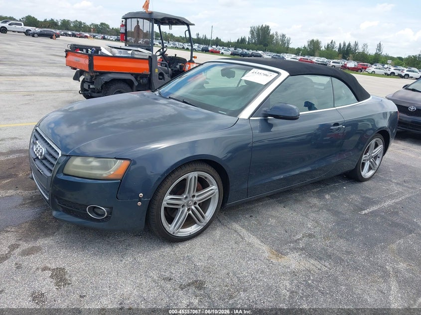 2011 Audi A5 VIN WAUJFAFHXBN000533 IAAI salvage auction — NORMAL WEAR, Clear (Florida), sold $475 on 2026-07-09 (photo 2)