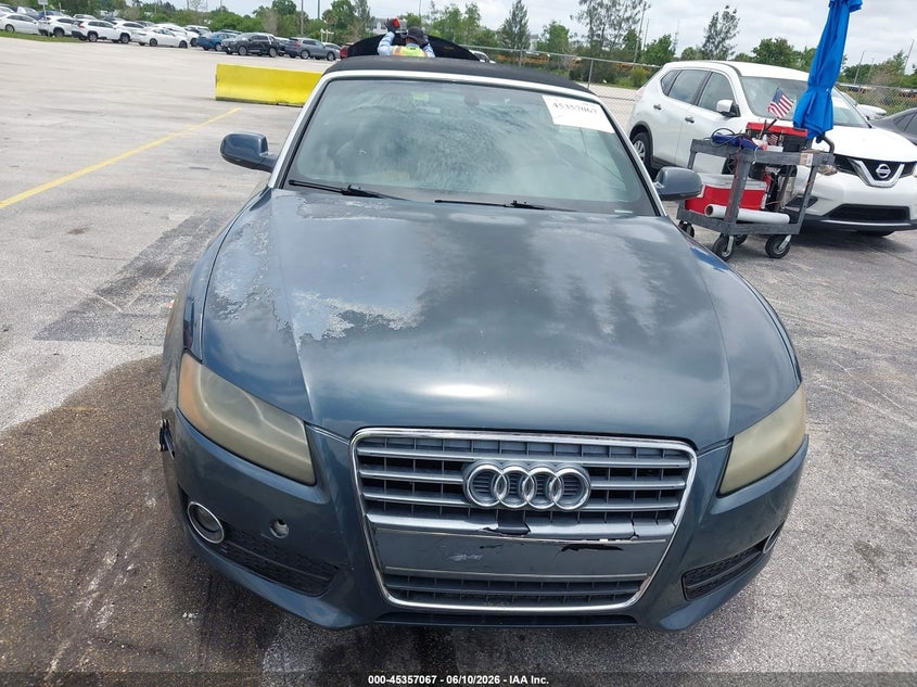 2011 Audi A5 VIN WAUJFAFHXBN000533 IAAI salvage auction — NORMAL WEAR, Clear (Florida), sold $475 on 2026-07-09 (photo 6)