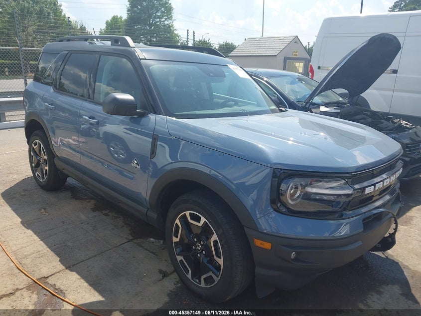 2024 Ford Bronco sport VIN 3FMCR9C62RRF54348 IAAI salvage auction — FRONT END, Salvage (North Carolina), sold $4,900 on 2026-07-09 (photo 1)