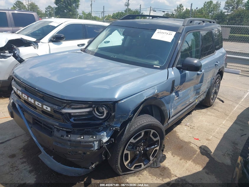 2024 Ford Bronco sport VIN 3FMCR9C62RRF54348 IAAI salvage auction — FRONT END, Salvage (North Carolina), sold $4,900 on 2026-07-09 (photo 2)