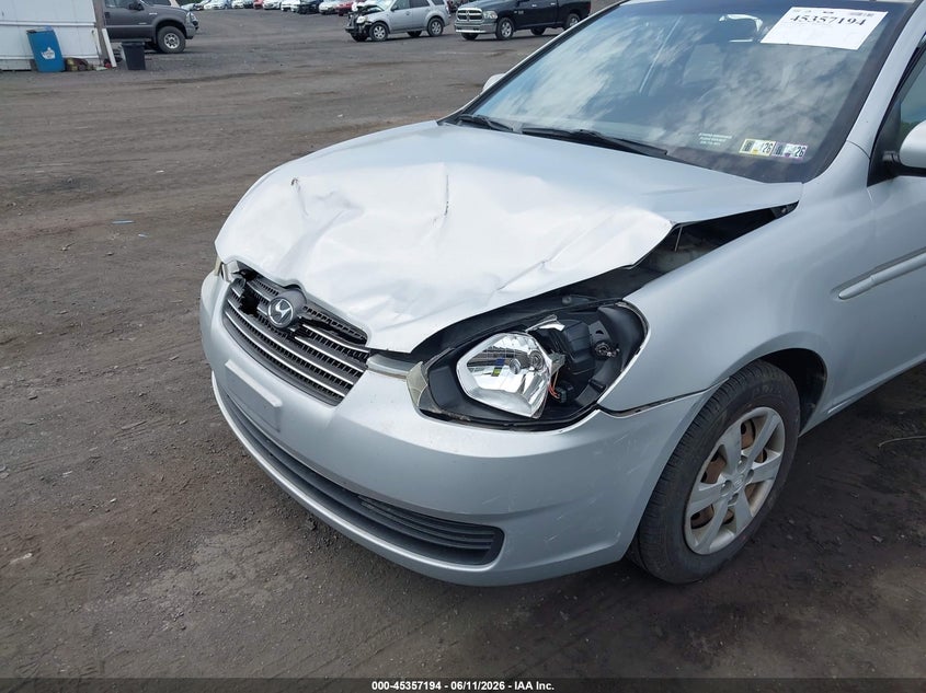 2010 Hyundai Accent VIN KMHCN4AC4AU504121 IAAI salvage auction — FRONT END, Salvage (Pennsylvania), sold $25 on 2026-07-21 (photo 6)