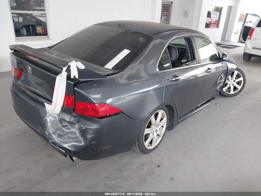 2005 Acura Tsx VIN JH4CL96935C029026 IAAI salvage auction — RIGHT SIDE, Rebuildable (Florida), sold $325 on 2026-07-08 (photo 4)