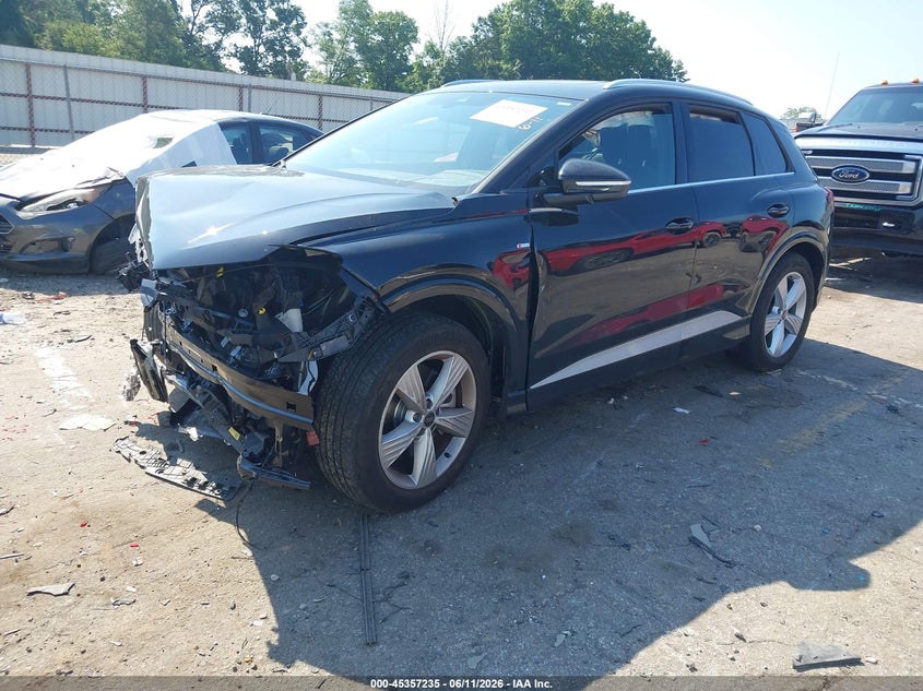2024 Audi Q4 e-tron VIN WA1LUBFZ6RP057675 IAAI salvage auction — FRONT END, Wait Title, sold $8,850 on 2026-08-29 (photo 2)
