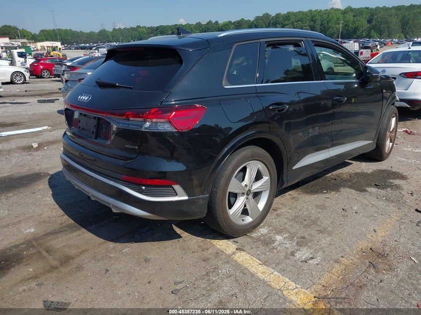2024 Audi Q4 e-tron VIN WA1LUBFZ6RP057675 IAAI salvage auction — FRONT END, Wait Title, sold $8,850 on 2026-08-29 (photo 4)