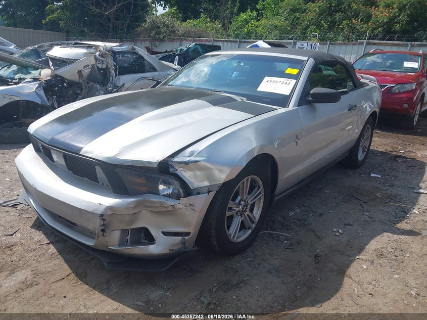 2010 Ford Mustang VIN 1ZVBP8EN4A5113474 IAAI salvage auction — LEFT FRONT, Salvage (Georgia), sold $900 on 2026-07-08 (photo 2)