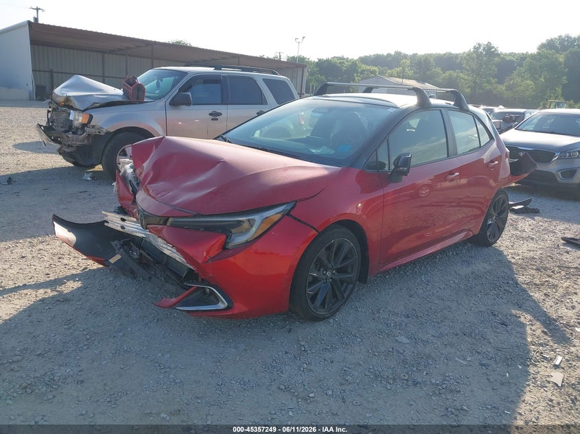 2023 Toyota Corolla VIN JTNC4MBE6P3209233 IAAI salvage auction — FRONT & REAR, Salvage Title, sold $2,550 on 2026-07-29 (photo 2)
