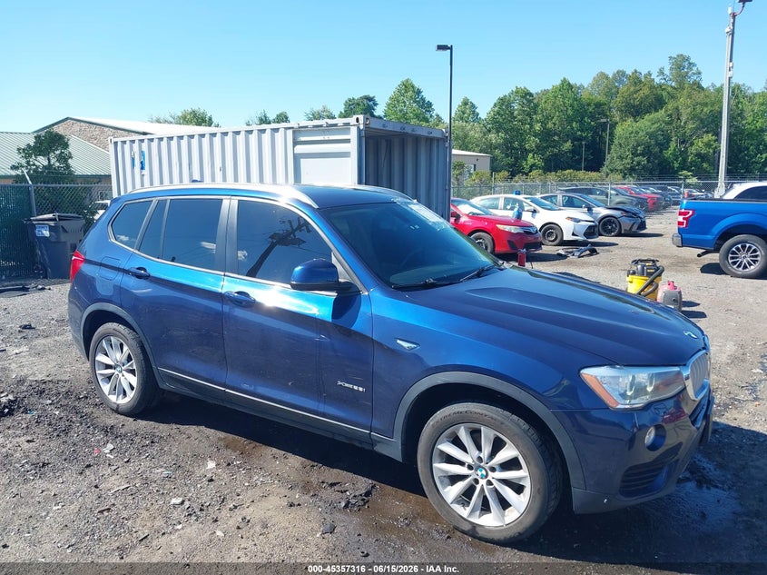 2017 BMW X3 VIN 5UXWX9C35H0T20330 IAAI salvage auction — FRONT END, Clear (Virginia), sold $25 on 2026-07-27 (photo 1)