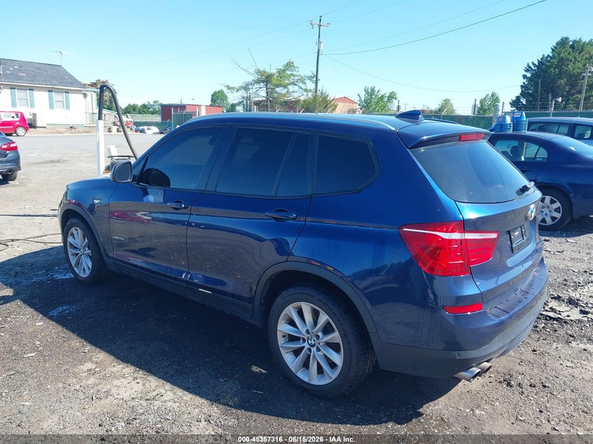 2017 BMW X3 VIN 5UXWX9C35H0T20330 IAAI salvage auction — FRONT END, Clear (Virginia), sold $25 on 2026-07-27 (photo 3)