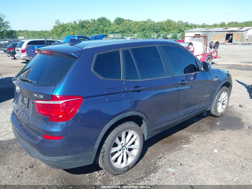 2017 BMW X3 VIN 5UXWX9C35H0T20330 IAAI salvage auction — FRONT END, Clear (Virginia), sold $25 on 2026-07-27 (photo 4)