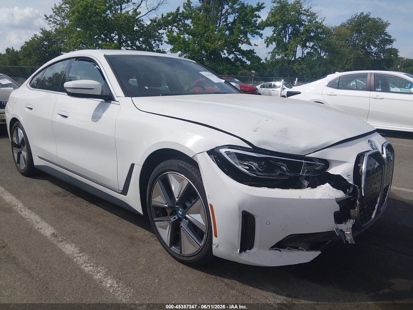 2024 BMW I4 VIN WBY83FB08RFS60438 — IAAI salvage auction photo