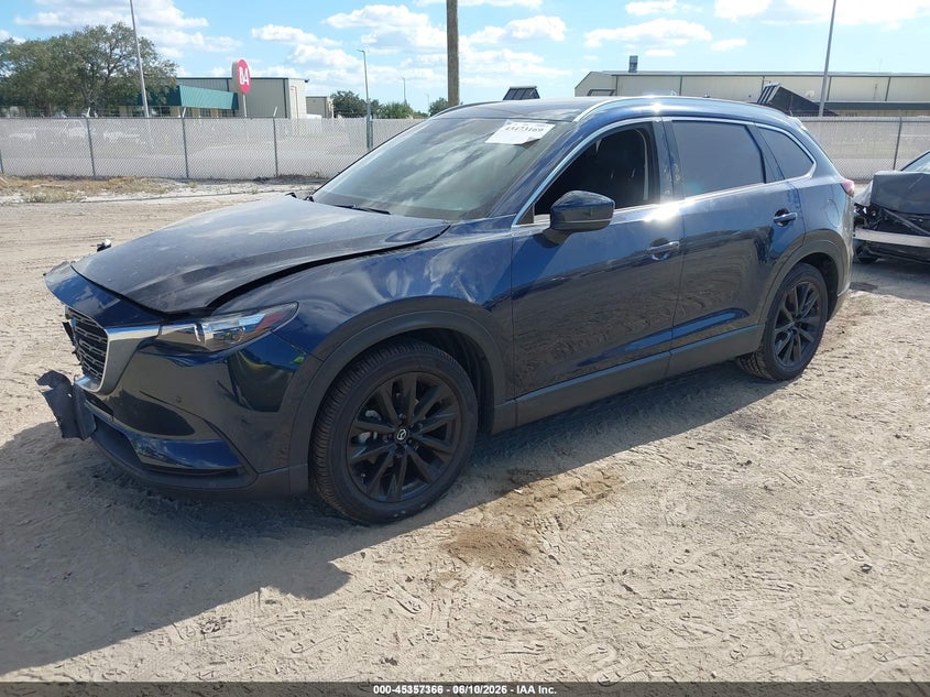 2022 Mazda Cx-9 VIN JM3TCBAY2N0629701 IAAI salvage auction — RIGHT FRONT, Rebuildable (Florida), sold $400 on 2026-07-28 (photo 2)