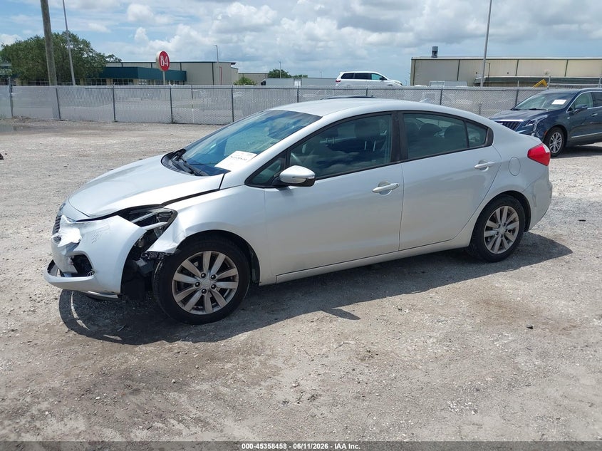 2016 Kia Forte VIN KNAFX4A67G5575979 IAAI salvage auction — FRONT END, Rebuildable (Florida), sold $1,200 on 2026-07-09 (photo 2)