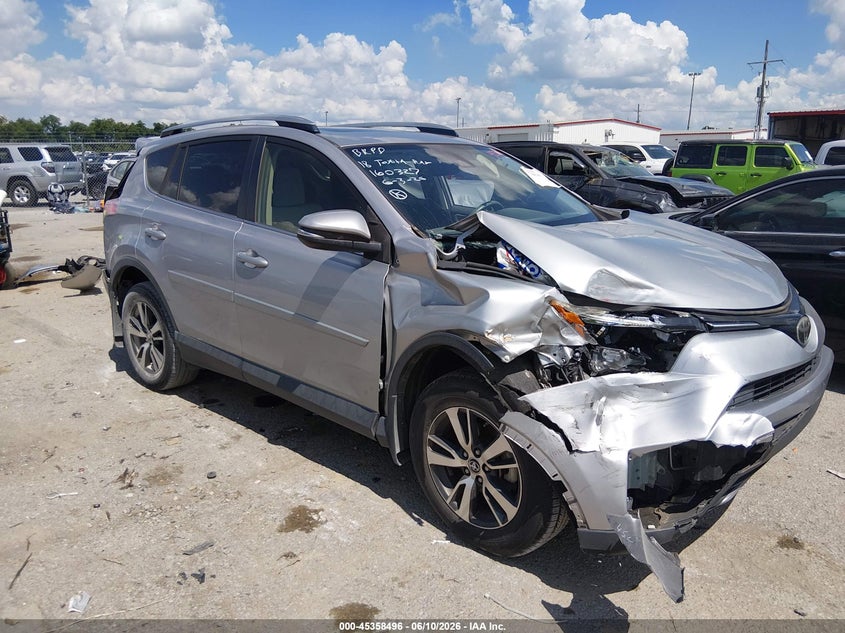 2018 Toyota Rav 4 VIN JTMWFREV0JJ160327 IAAI salvage auction — FRONT & REAR, Salvage (Louisiana), sold $4,100 on 2026-07-07 (photo 1)