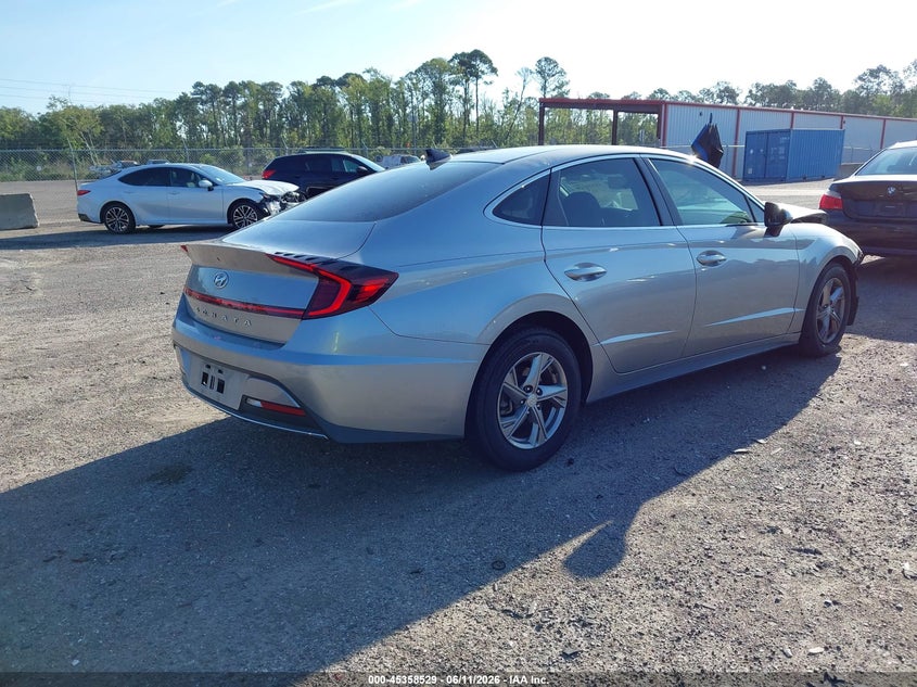 2020 Hyundai Sonata VIN 5NPEG4JA3LH061589 IAAI salvage auction — FRONT & REAR, Certificate Of Destruction (Florida), sold $1,350 on 2026-07-21 (photo 4)
