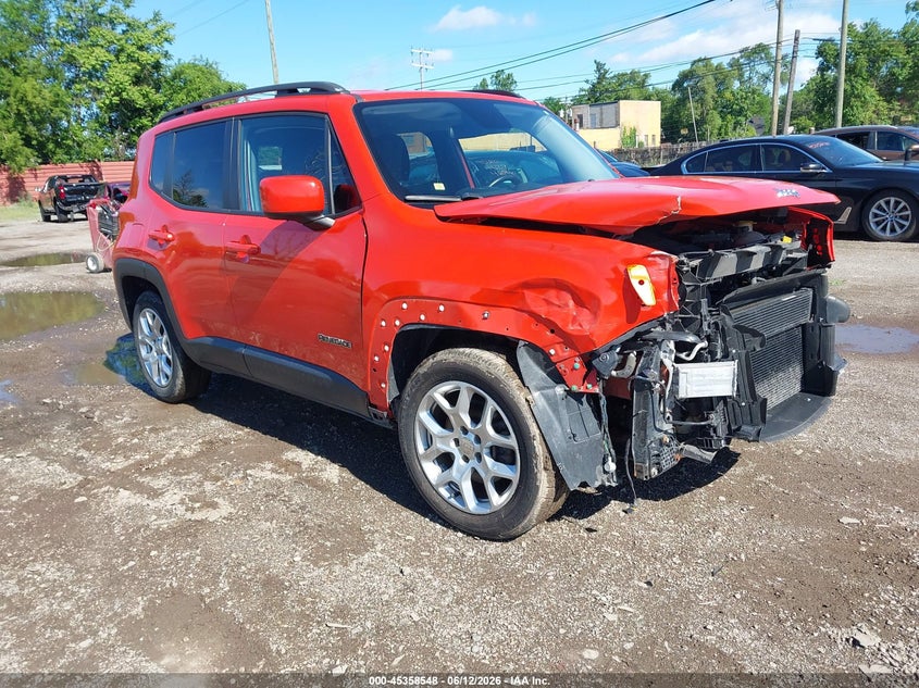 2015 Jeep Renegade VIN ZACCJABT1FPB39676 IAAI salvage auction — FRONT END, Clear (Michigan), sold $850 on 2026-07-16 (photo 1)