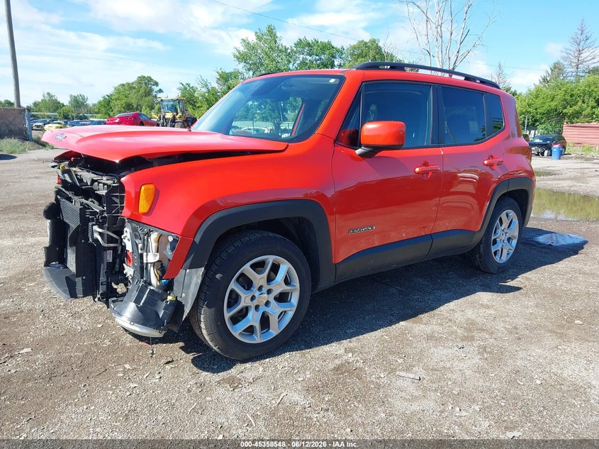 2015 Jeep Renegade VIN ZACCJABT1FPB39676 IAAI salvage auction — FRONT END, Clear (Michigan), sold $850 on 2026-07-16 (photo 2)