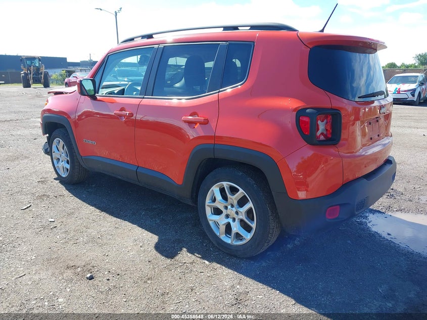 2015 Jeep Renegade VIN ZACCJABT1FPB39676 IAAI salvage auction — FRONT END, Clear (Michigan), sold $850 on 2026-07-16 (photo 3)