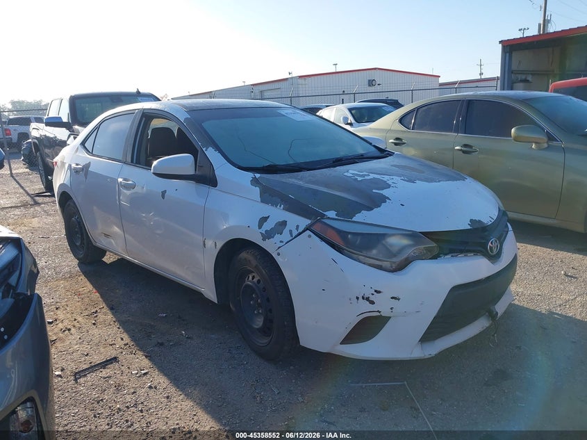2014 Toyota Corolla VIN 5YFBURHE8EP147763 IAAI salvage auction — NORMAL WEAR, Permit To Sell (Louisiana), sold $1,450 on 2026-07-28 (photo 1)