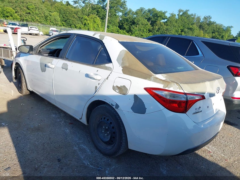 2014 Toyota Corolla VIN 5YFBURHE8EP147763 IAAI salvage auction — NORMAL WEAR, Permit To Sell (Louisiana), sold $1,450 on 2026-07-28 (photo 3)