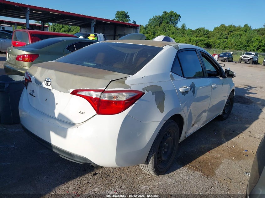 2014 Toyota Corolla VIN 5YFBURHE8EP147763 IAAI salvage auction — NORMAL WEAR, Permit To Sell (Louisiana), sold $1,450 on 2026-07-28 (photo 4)