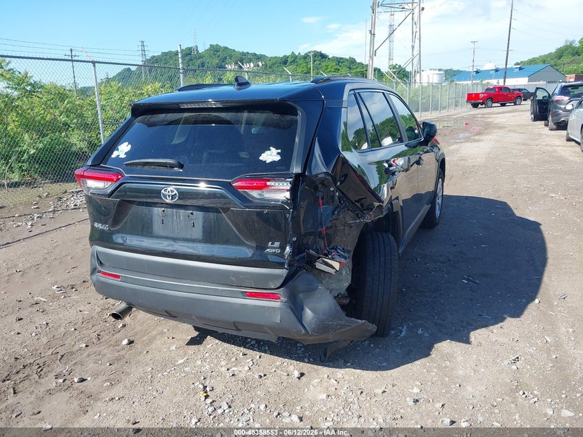 2019 Toyota Rav 4 VIN JTMF1RFV3KD002660 IAAI salvage auction — RIGHT REAR, Salvage (Pennsylvania), sold $7,650 on 2026-07-14 (photo 4)