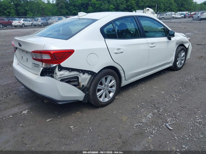 2017 Subaru Impreza VIN 4S3GKAD6XH3610818 IAAI salvage auction — FRONT & REAR, Mv-907A (New York), sold $1,350 on 2026-07-09 (photo 4)