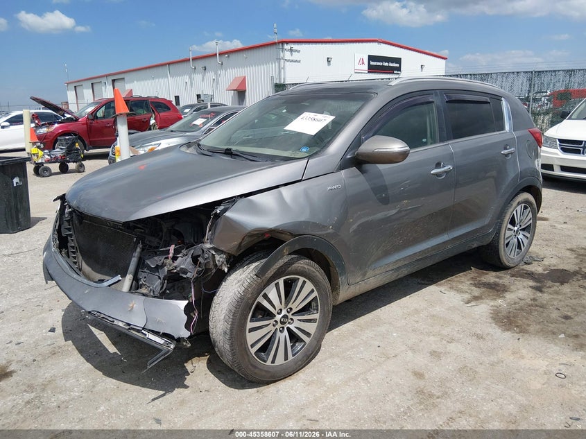 2016 Kia Sportage VIN KNDPCCACXG7804548 IAAI salvage auction — LEFT FRONT, Salvage (Kansas), sold $975 on 2026-07-24 (photo 2)