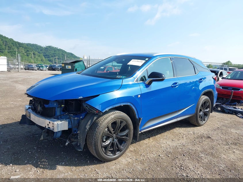 2021 Lexus Rx VIN 2T2SZMDA7MC281021 IAAI salvage auction — FRONT END, Salvage (Pennsylvania), sold $16,500 on 2026-07-24 (photo 2)