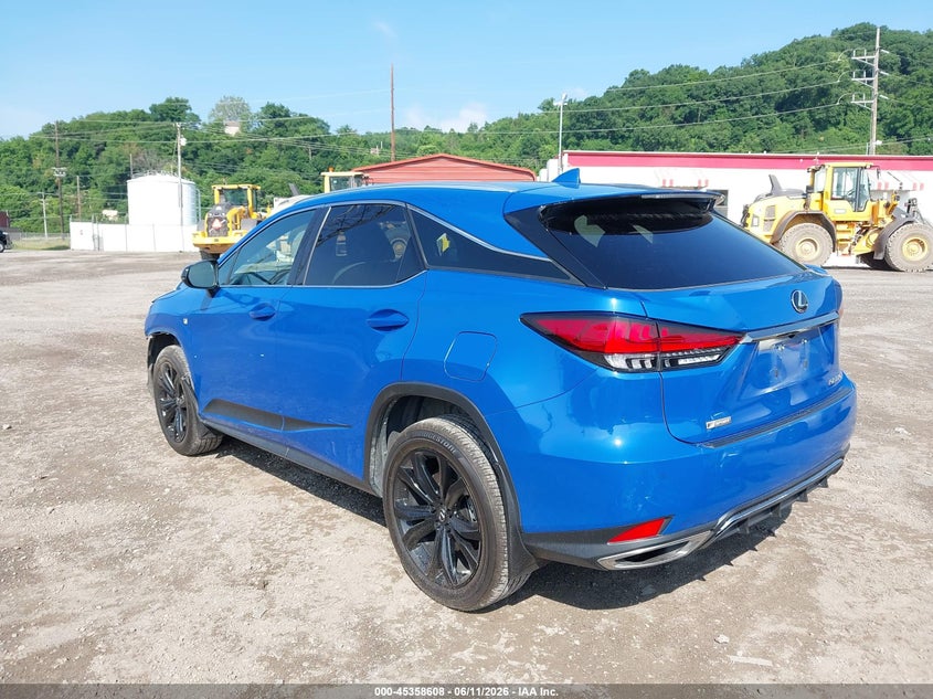 2021 Lexus Rx VIN 2T2SZMDA7MC281021 IAAI salvage auction — FRONT END, Salvage Title, sold $15,250 on 2026-07-23 (photo 3)