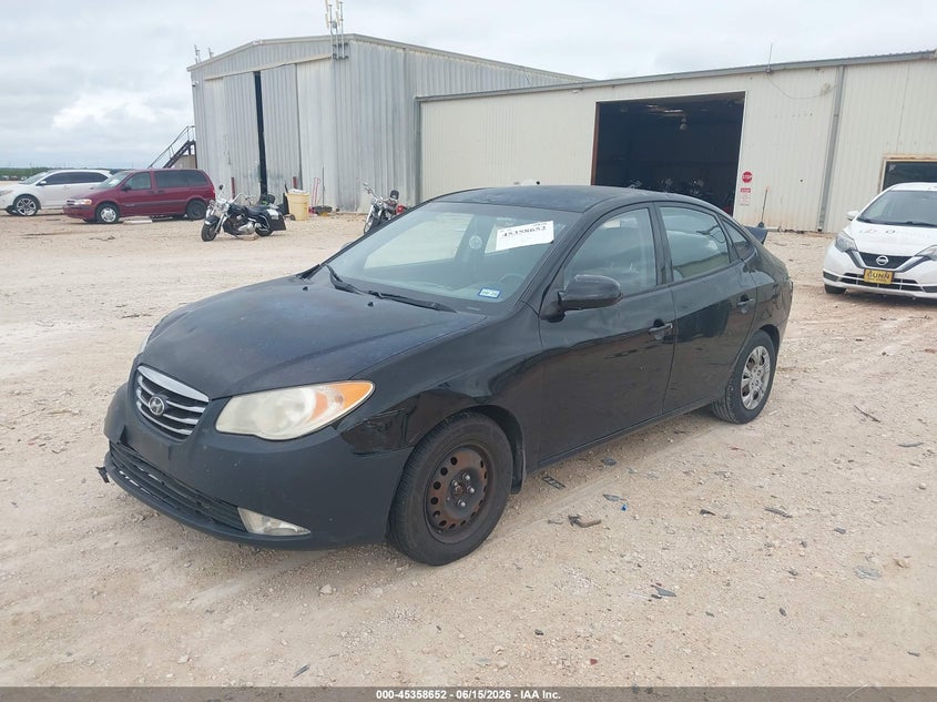 2010 Hyundai Elantra VIN KMHDU4AD1AU037630 IAAI salvage auction — REAR END, Salvage (Texas), sold $25 on 2026-07-09 (photo 2)