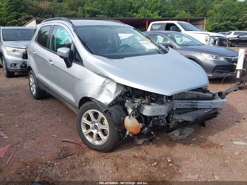 2021 Ford Ecosport VIN MAJ3S2GE4MC453519 IAAI salvage auction — FRONT END, Salvage (Alabama), sold $350 on 2026-07-22 (photo 1)