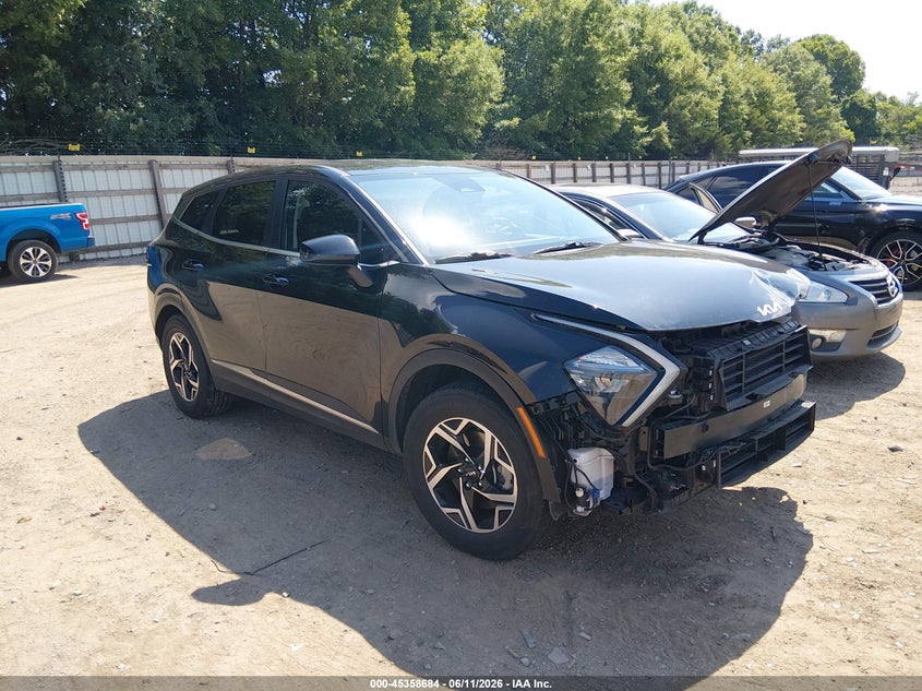 2023 Kia Sportage VIN KNDPU3AF1P7168755 IAAI salvage auction — FRONT END, Salvage (Tennessee), sold $6,050 on 2026-07-22 (photo 1)