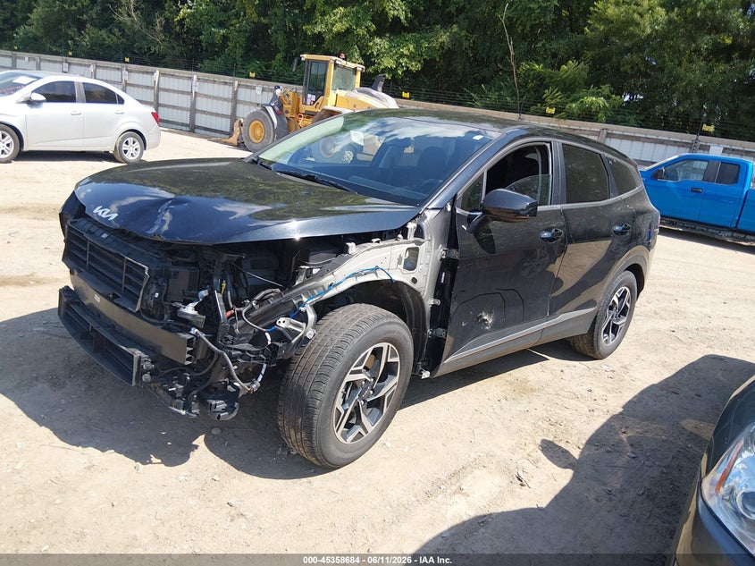 2023 Kia Sportage VIN KNDPU3AF1P7168755 IAAI salvage auction — FRONT END, Salvage (Tennessee), sold $6,050 on 2026-07-22 (photo 2)