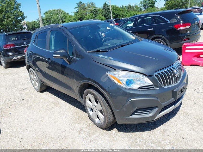 2016 Buick Encore VIN KL4CJESB1GB590224 IAAI salvage auction — REAR END, Salvage (Texas), sold $25 on 2026-07-28 (photo 1)