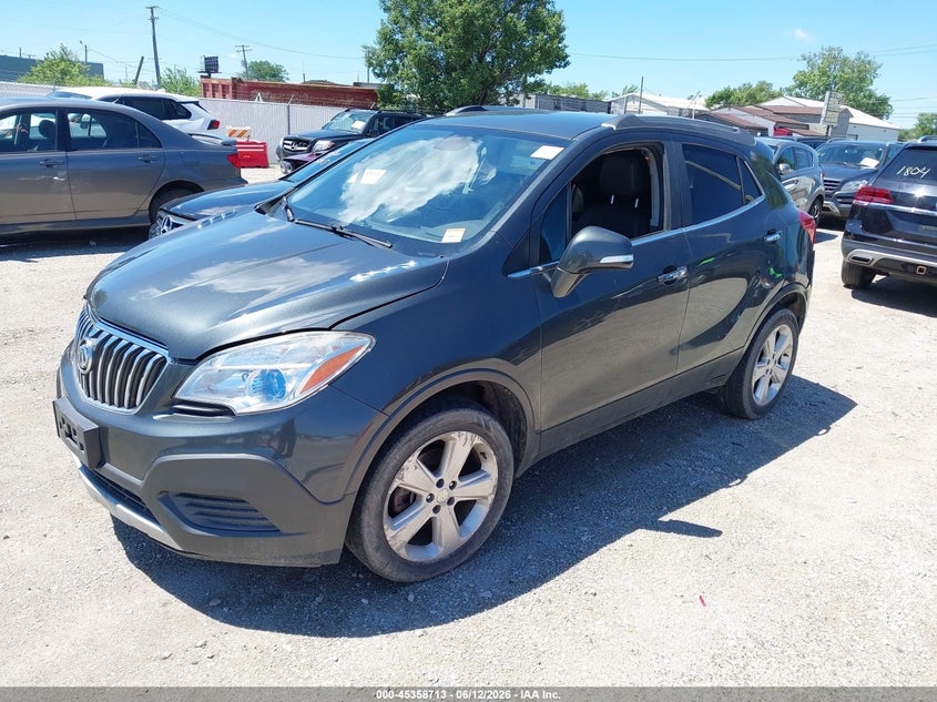 2016 Buick Encore VIN KL4CJESB1GB590224 IAAI salvage auction — REAR END, Salvage (Texas), sold $25 on 2026-07-28 (photo 2)