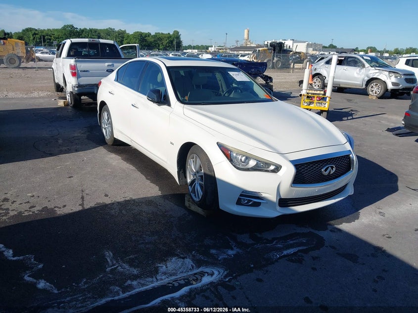2017 Infiniti Q50 VIN JN1EV7AP4HM740721 IAAI salvage auction — THEFT, Clear (Missouri), sold $1,650 on 2026-07-11 (photo 1)