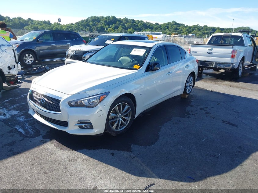 2017 Infiniti Q50 VIN JN1EV7AP4HM740721 IAAI salvage auction — THEFT, Clear (Missouri), sold $1,650 on 2026-07-11 (photo 2)