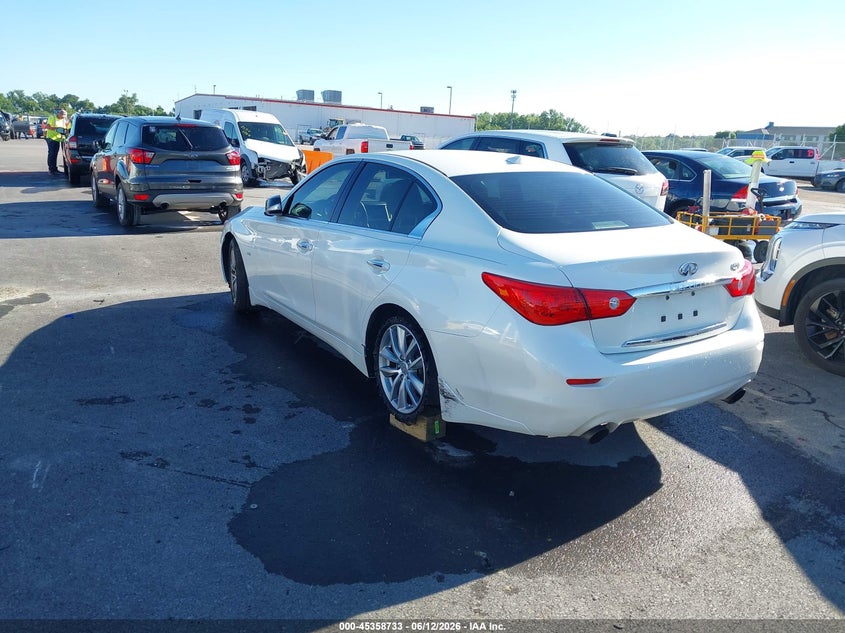 2017 Infiniti Q50 VIN JN1EV7AP4HM740721 IAAI salvage auction — THEFT, Clear (Missouri), sold $1,650 on 2026-07-11 (photo 3)
