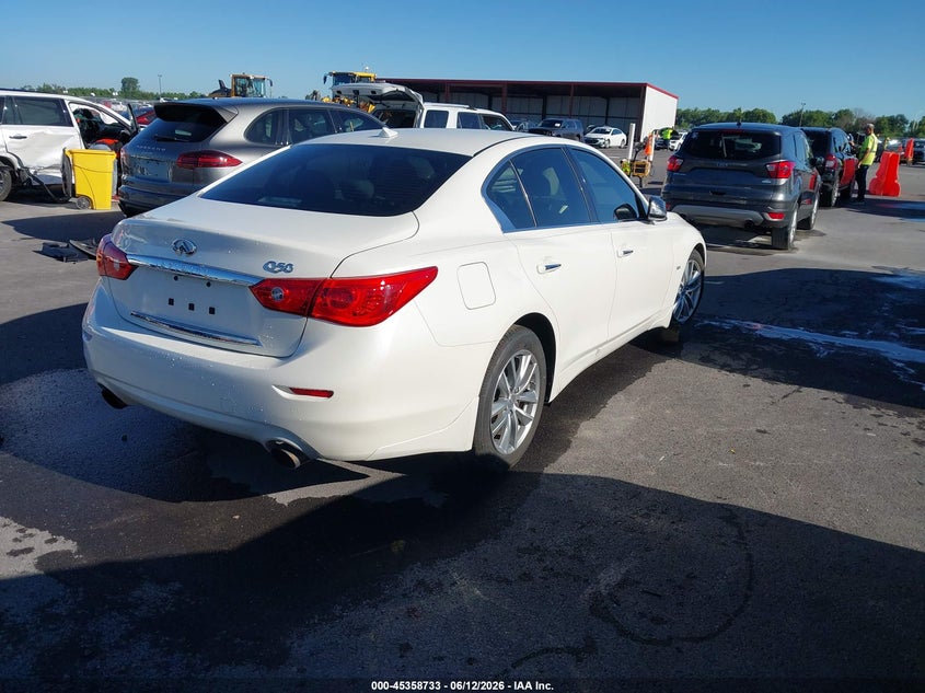 2017 Infiniti Q50 VIN JN1EV7AP4HM740721 IAAI salvage auction — THEFT, Clear (Missouri), sold $1,650 on 2026-07-11 (photo 4)