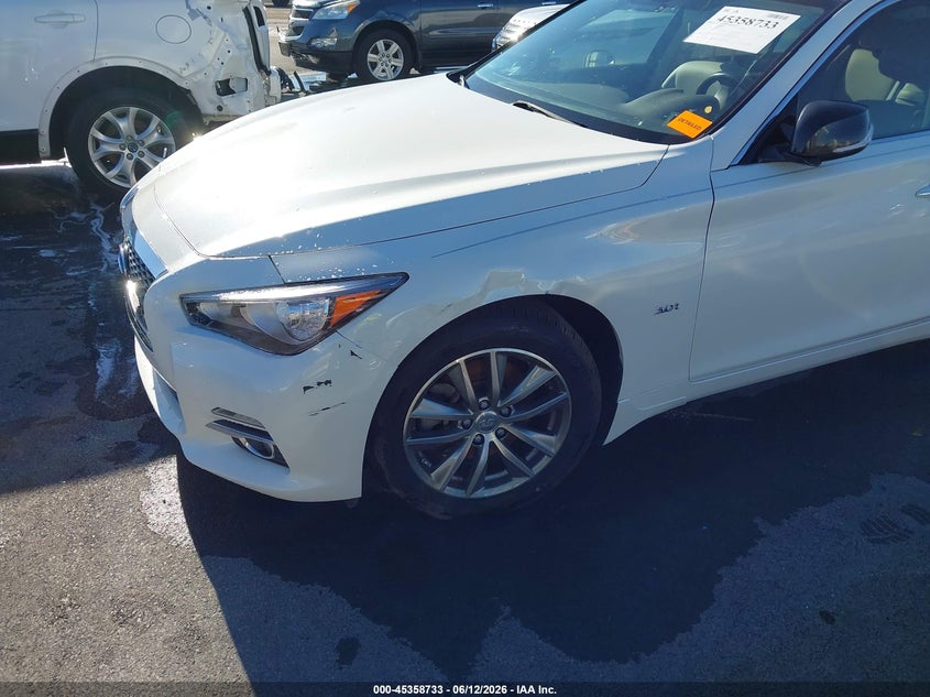 2017 Infiniti Q50 VIN JN1EV7AP4HM740721 IAAI salvage auction — THEFT, Clear (Missouri), sold $1,650 on 2026-07-11 (photo 6)