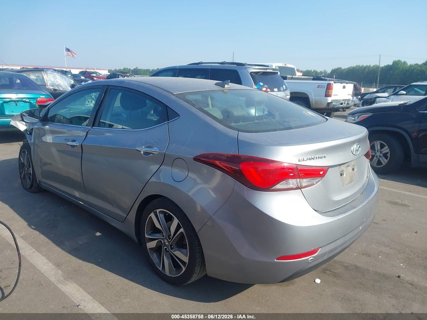 2015 Hyundai Elantra VIN KMHDH4AE9FU456152 IAAI salvage auction — LEFT FRONT, Salvage (Idaho), sold $925 on 2026-07-15 (photo 3)