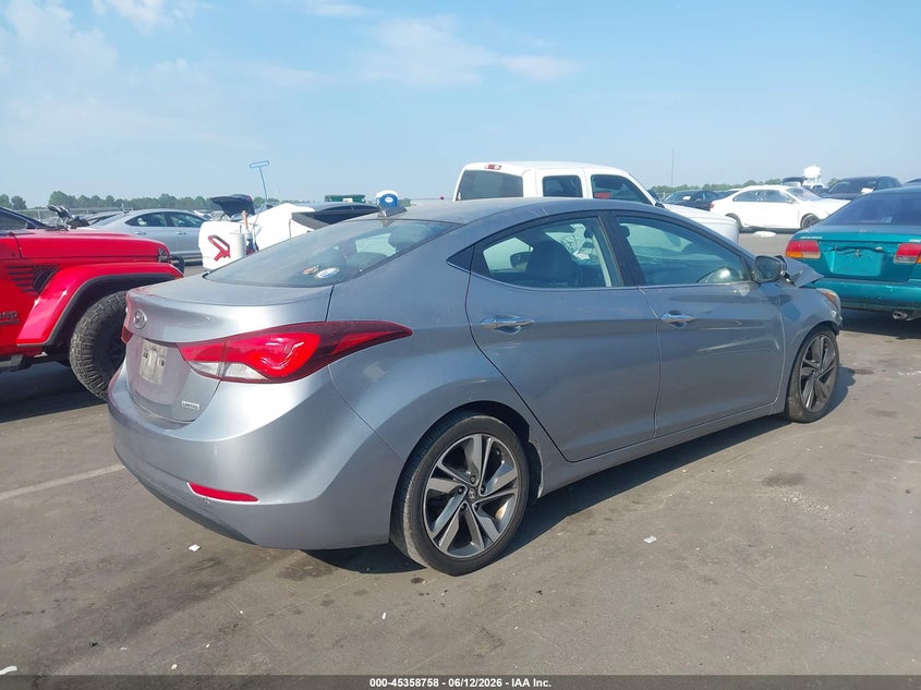 2015 Hyundai Elantra VIN KMHDH4AE9FU456152 IAAI salvage auction — LEFT FRONT, Salvage (Idaho), sold $925 on 2026-07-15 (photo 4)