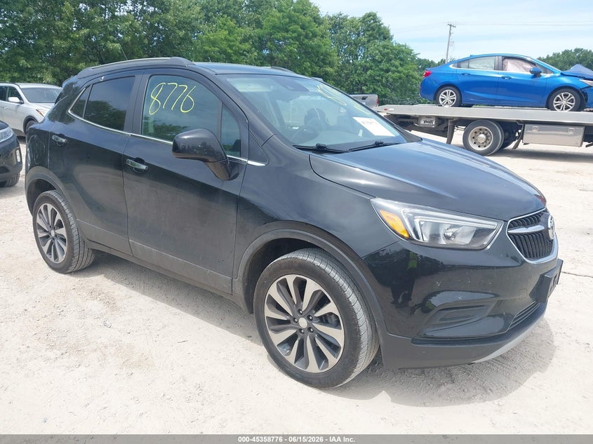 2021 Buick Encore VIN KL4CJESB2MB355598 IAAI salvage auction — HAIL, Clear Claim Paid (Wisconsin), sold $1,350 on 2026-07-29 (photo 1)
